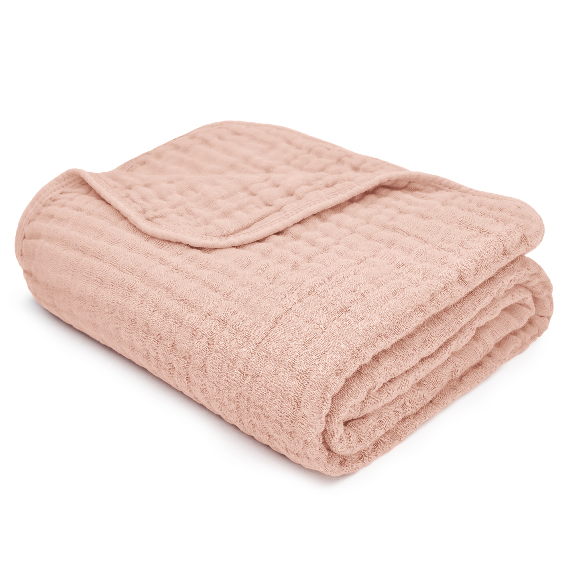 Soft and breathable muslin cotton baby blanket by Comfy-Cubs, perfect for cozying up your little one.