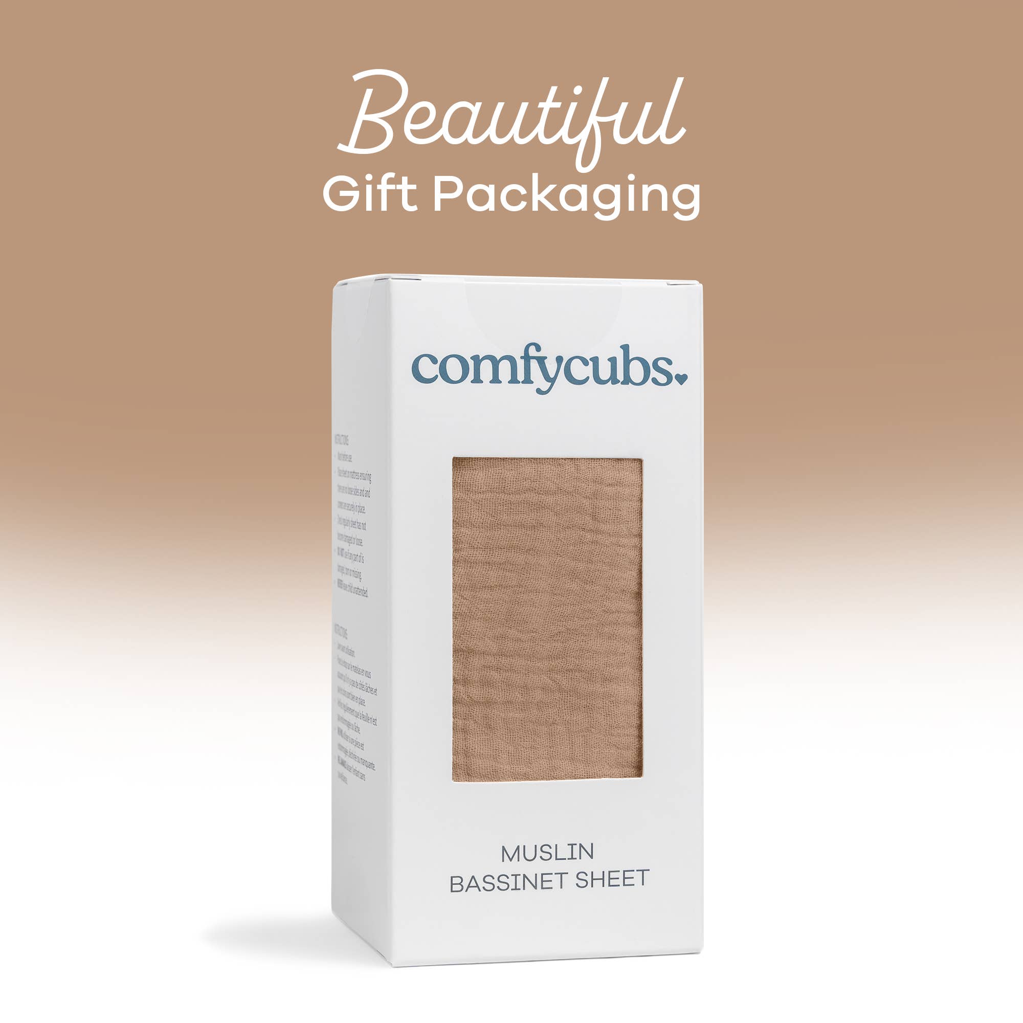 Comfy Cubs - Muslin Fitted Bassinet Crib Sheet, Extra Soft by Comfy Cubs-Giggles N Gear