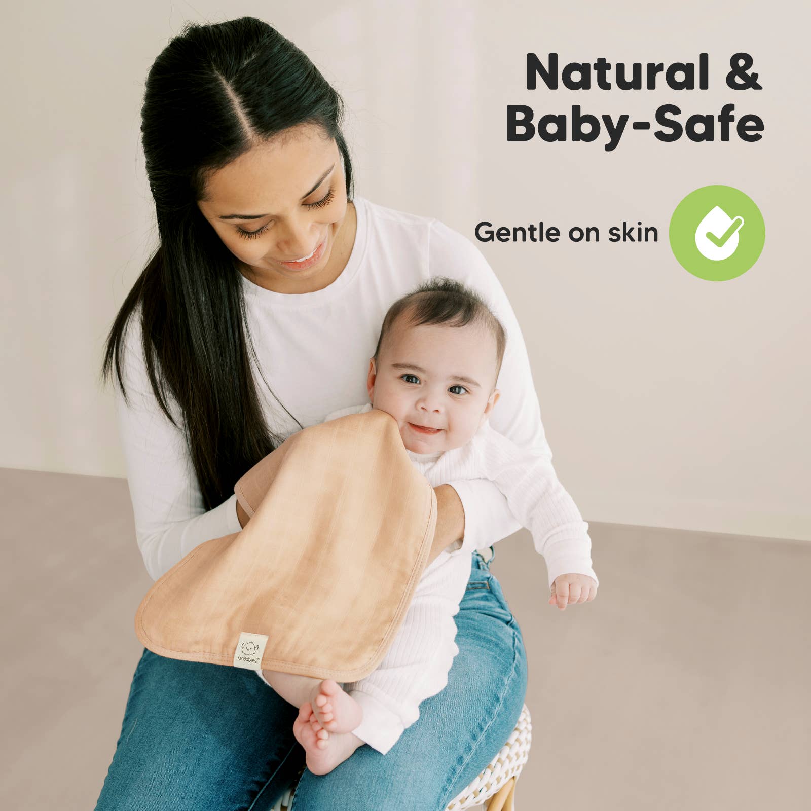 KeaBabies - KeaBabies Lumi Muslin Burp Cloths - Spice-Giggles N Gear