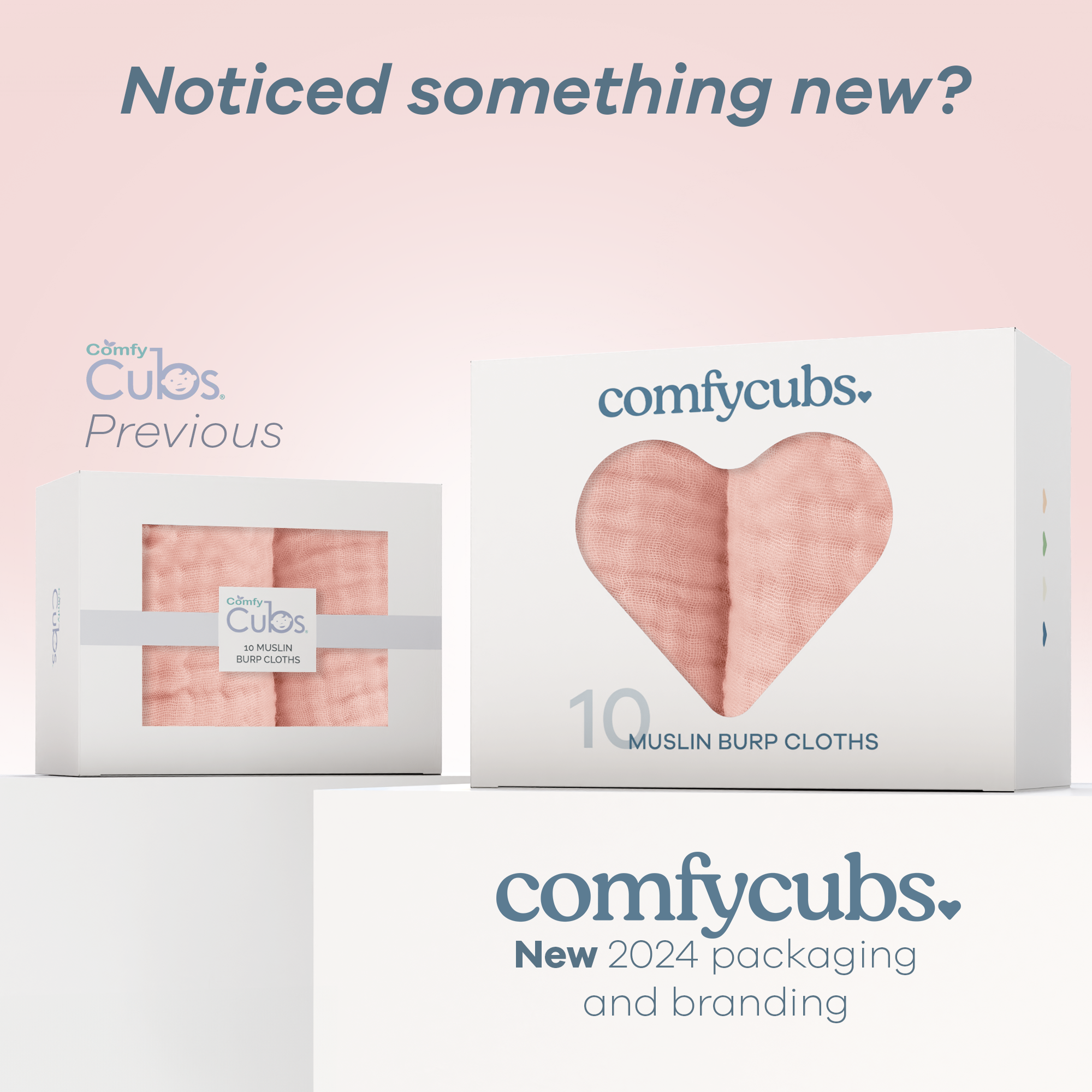 Comfy Cubs - Muslin Burp Cloths by Comfy Cubs - / Pack of 6-Giggles N Gear