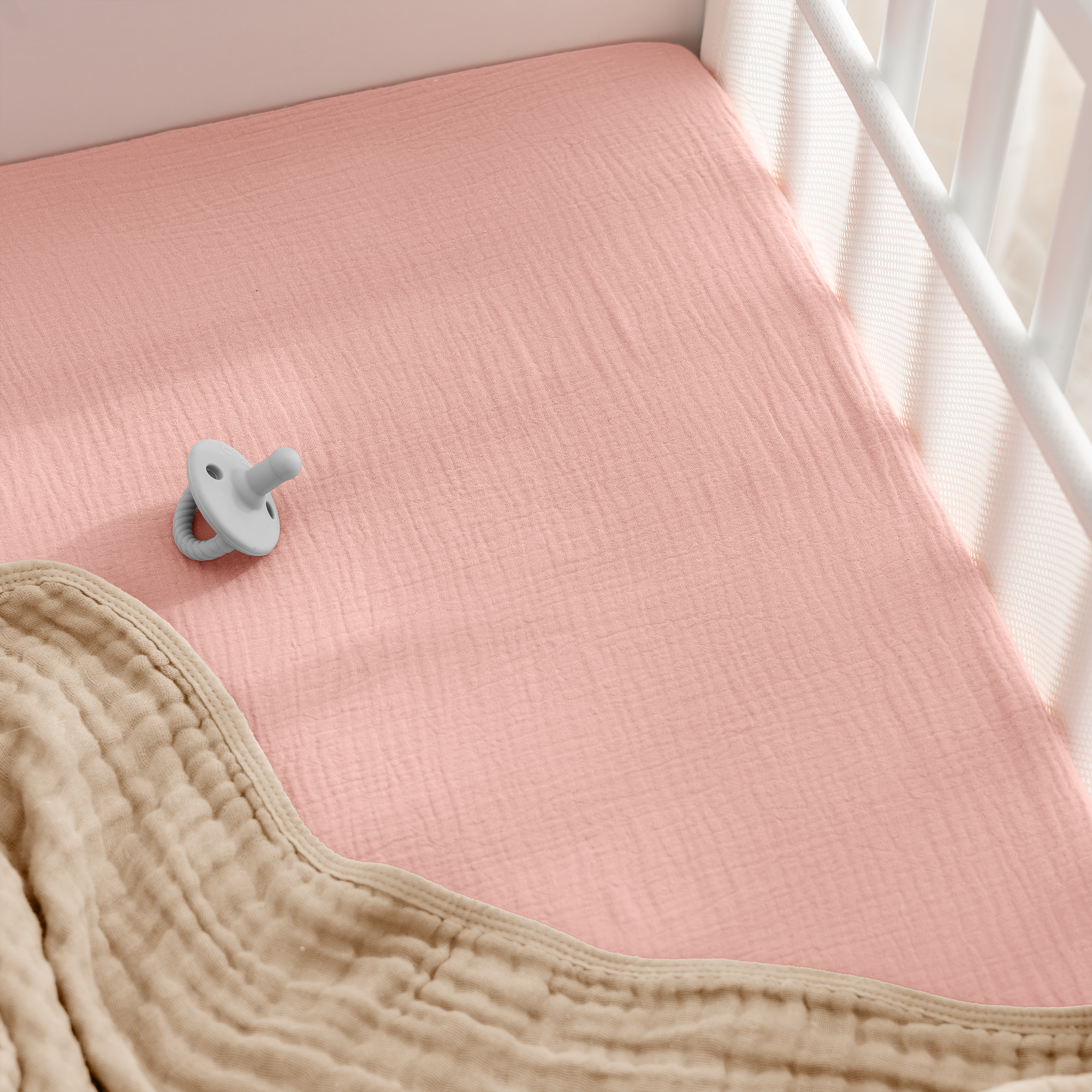 Comfy Cubs - Muslin Fitted Bassinet Crib Sheet, Extra Soft by Comfy Cubs-Giggles N Gear