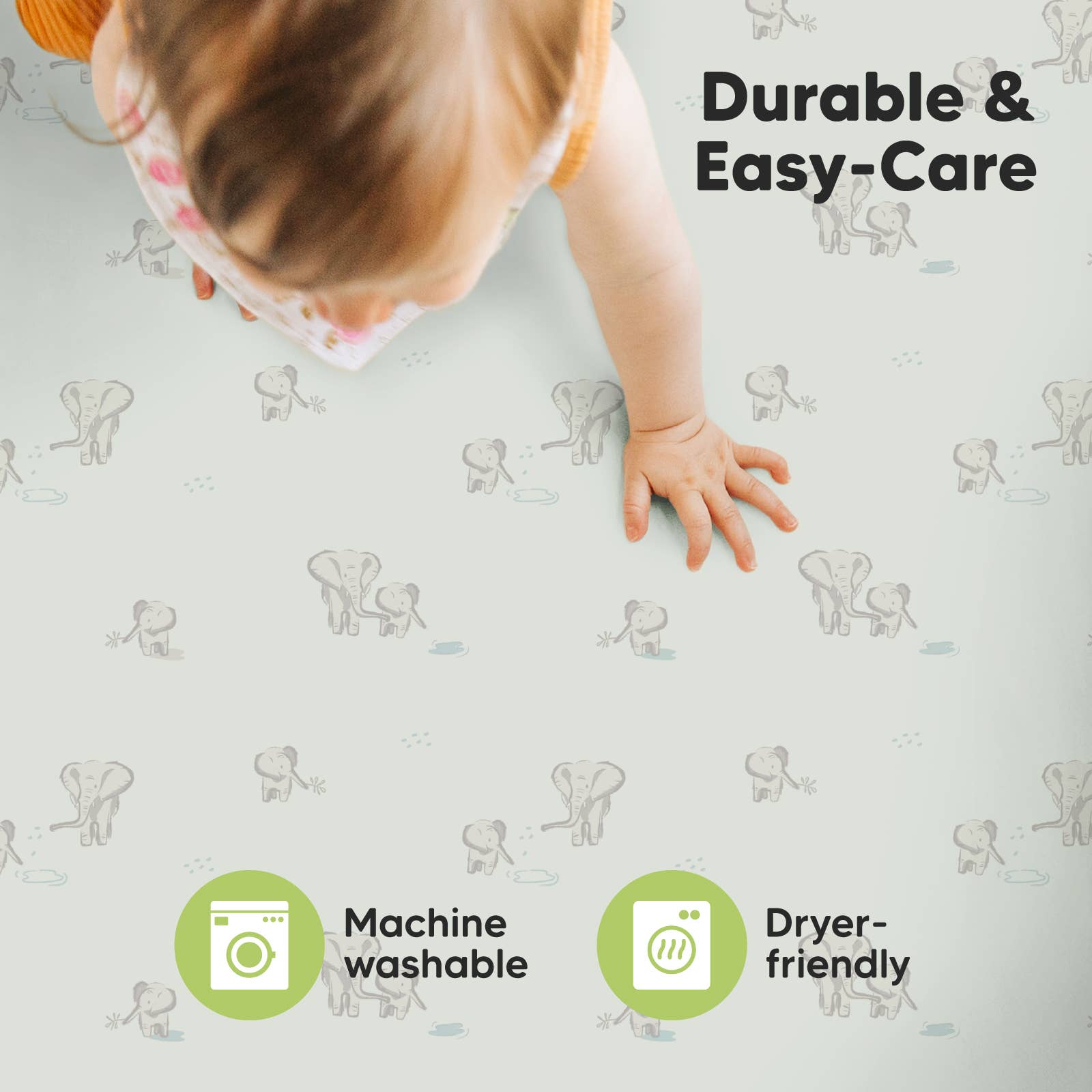 KeaBabies - KeaBabies Isla Fitted Mini Crib Sheets, Pack and Play Sheet - Elly-Giggles N Gear