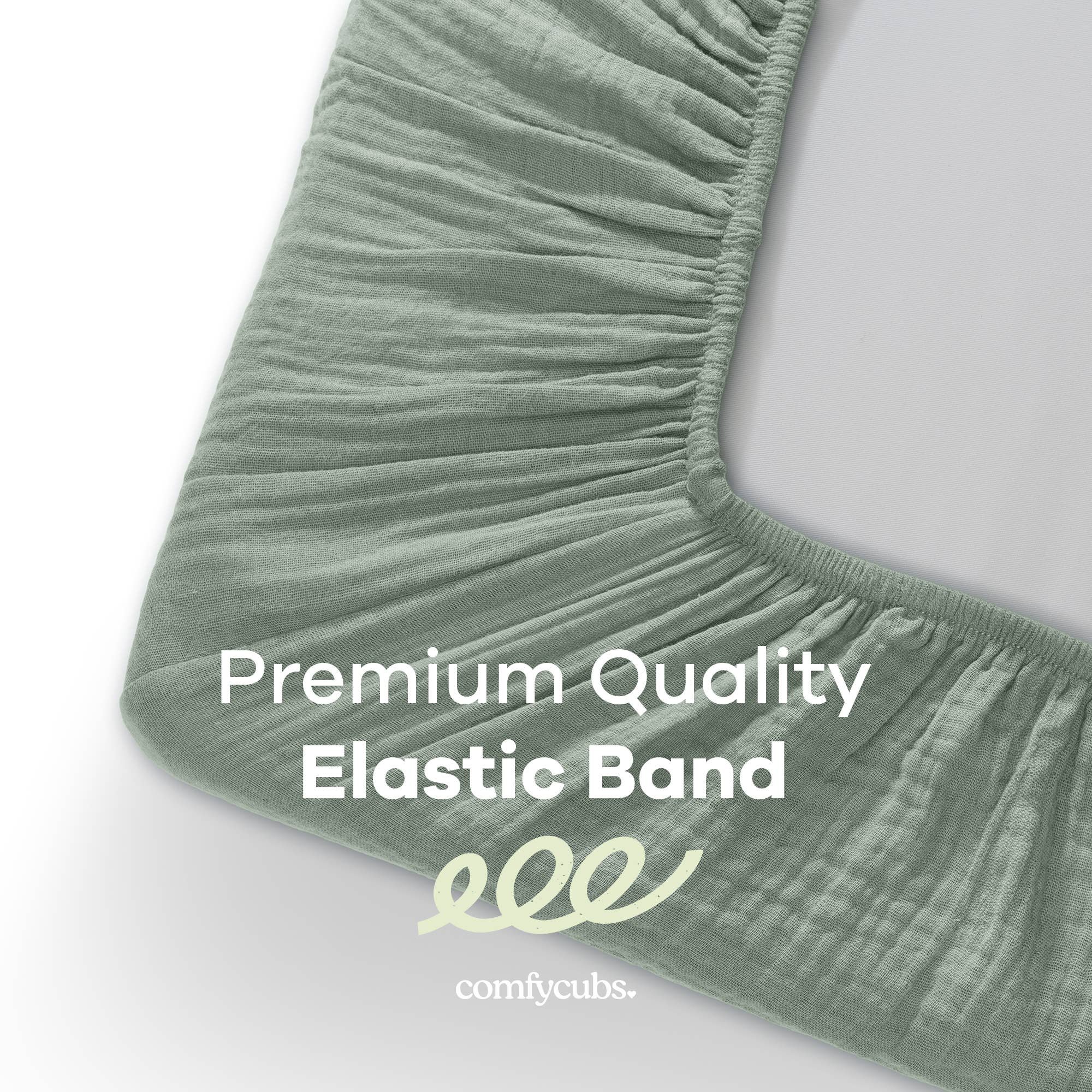 Comfy Cubs - Muslin Fitted Bassinet Crib Sheet, Extra Soft by Comfy Cubs-Giggles N Gear