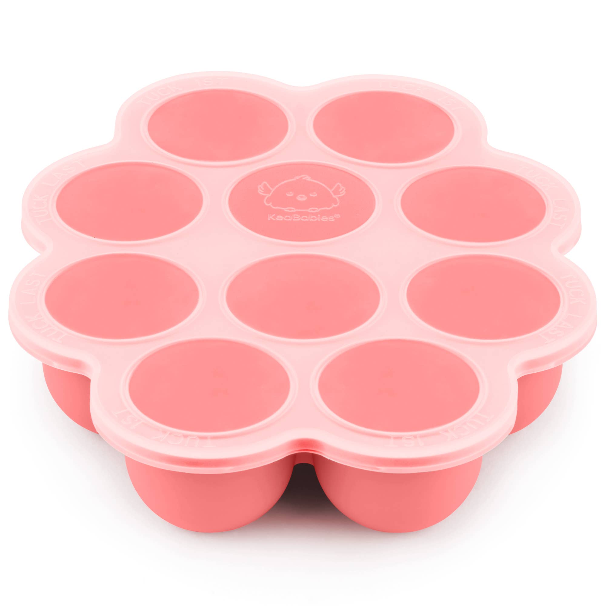 KeaBabies Silicone Baby Food Freezer Tray with 10 x 2oz pods, BPA-free, eco-friendly meal prep solution.